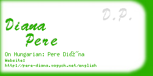 diana pere business card